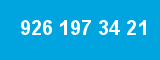 926 197 34 21 926 197 34 21